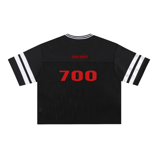 Taped Mesh Boxy T-Shirt