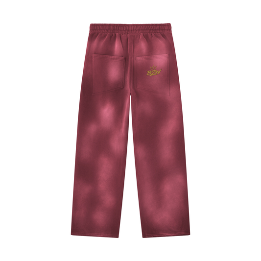 Unisex Sunfade Wide Leg Fleece Sweatpants