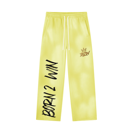 Unisex Sunfade Wide Leg Fleece Sweatpants