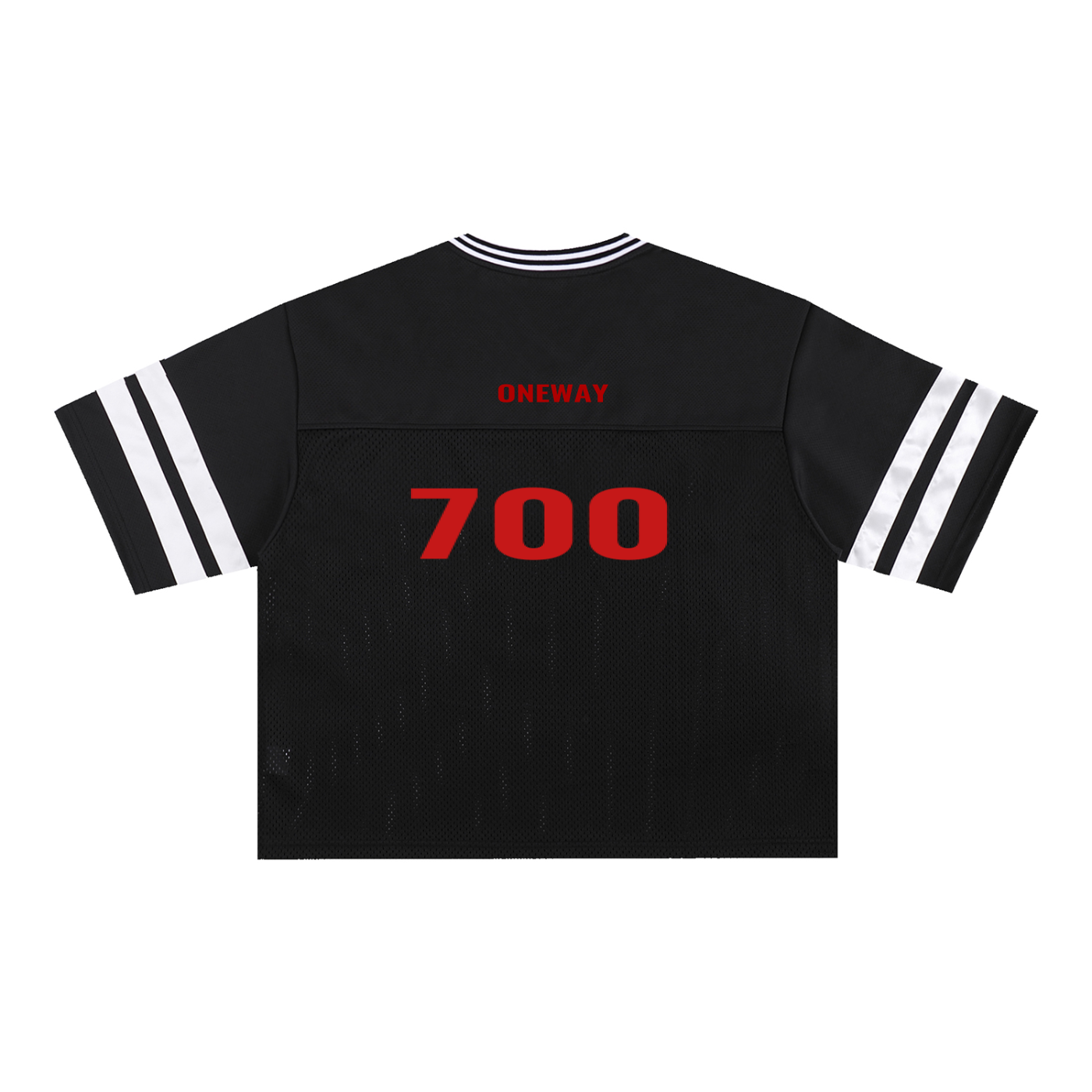 Taped Mesh Boxy T-Shirt