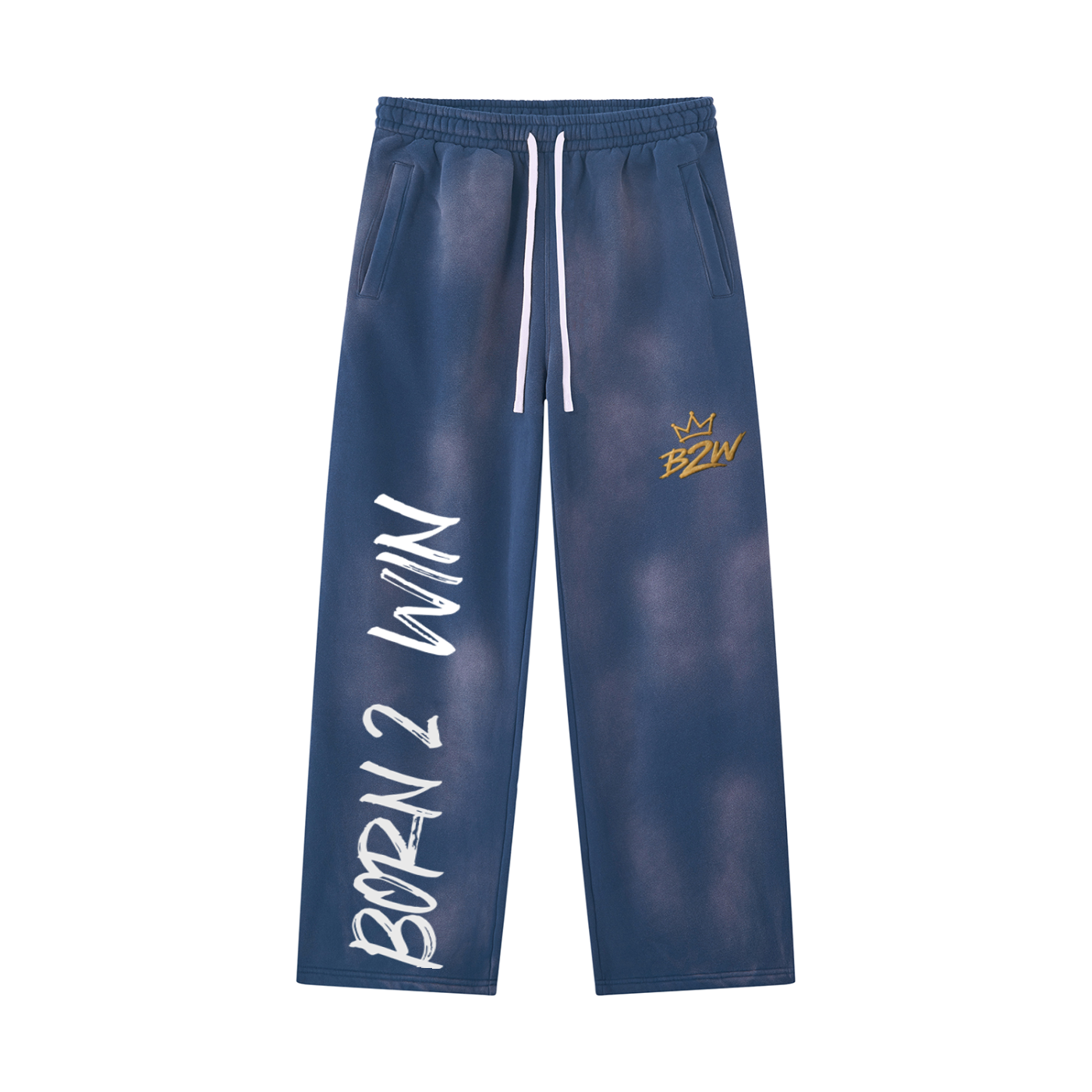 Unisex Sunfade Wide Leg Fleece Sweatpants