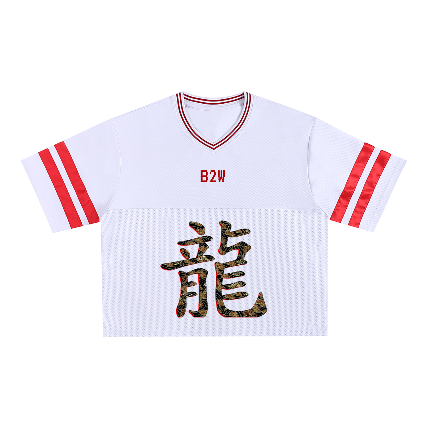 Taped Mesh Boxy T-Shirt