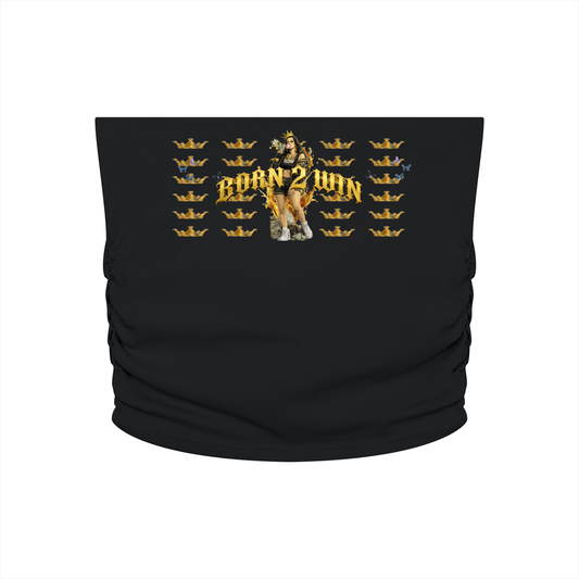 Women’s Ruched Cropped Yoga Tube Top