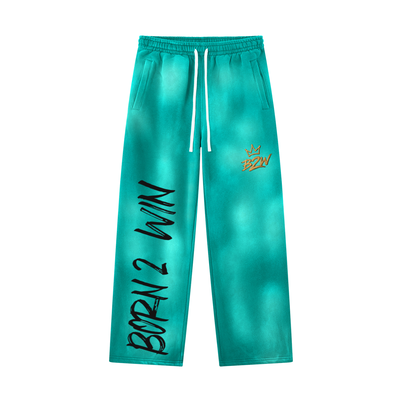 Unisex Sunfade Wide Leg Fleece Sweatpants