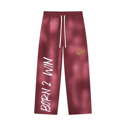 Unisex Sunfade Wide Leg Fleece Sweatpants
