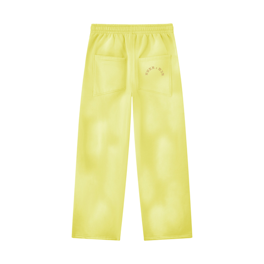 Unisex Sunfade Wide Leg Fleece Sweatpants